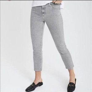 AG Isabelle High Waist Crop Straight Leg Jeans